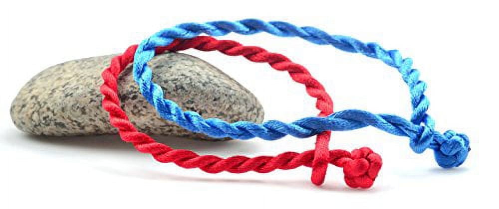 Purple Whale handmade Red Blue String bracelet anklet men women - 2pc ...