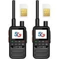 thumbnail image 1 of LUOTWO 2-Pack Global Walkie Talkie 4G POC with SIM Cards Long Range Radio Unlimited Range PTT Radio LTE Walkie Talkie for Adults Long Range Intercom 5000km  Positioning,Use for a Lifetime, 1 of 9