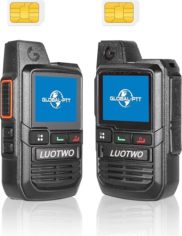 2x 4G LTE Walkie-Talkies Mit SIM-Karte - Unbegrenzte Reichweite Deutschland