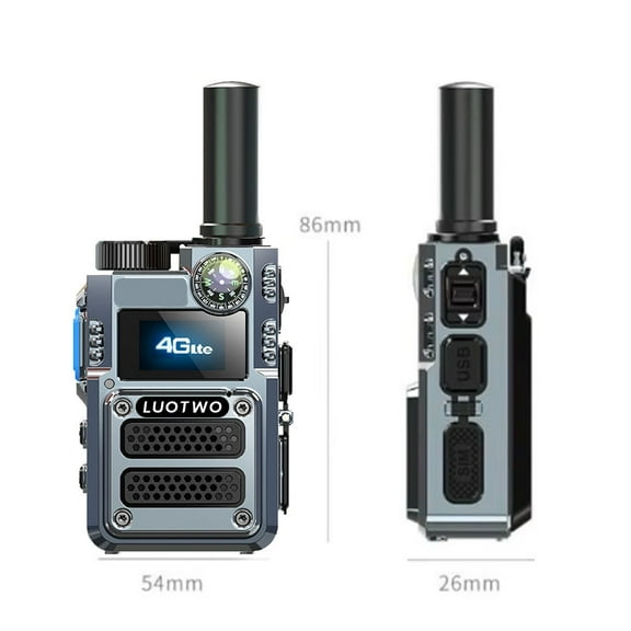 LUOTWO M06 4G POC walkie Talkie for Adults Long Range intercom 1000 Miles Distance Network Two Way Radio… (2green)