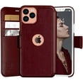 thumbnail image 1 of LUPA Legacy Compatible with iPhone 12 Wallet case for Women & Men - 12 Pro case with Card Holder [Slim and Durable] Faux Leather - Flip Cell Phone case, Folio Credit Cover - Burgundy, 1 of 3