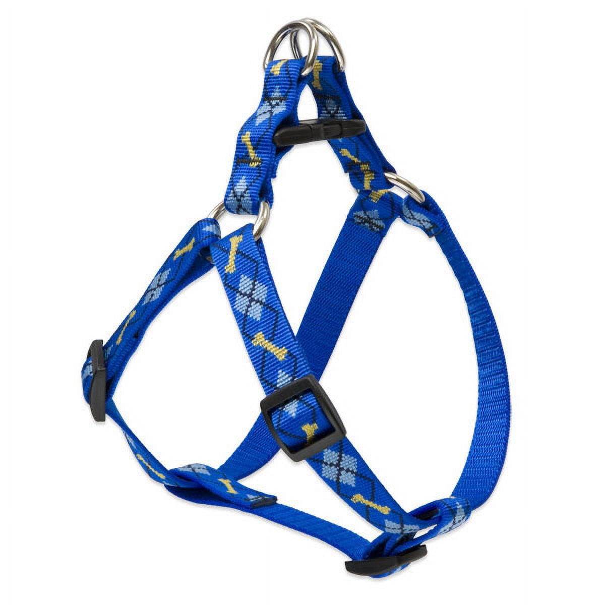 LUPINE DAPPER DOG STEPIN LARGE DOG HARNESS 1 INCH WIDE