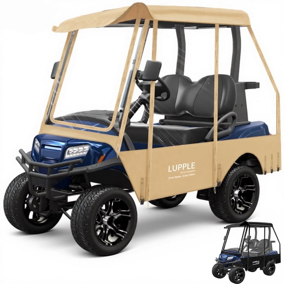 LUPPLE 2 Passenger Golf Cart Enclosure 59" Rain Cover for EZGO TXT RXV 2 Seat