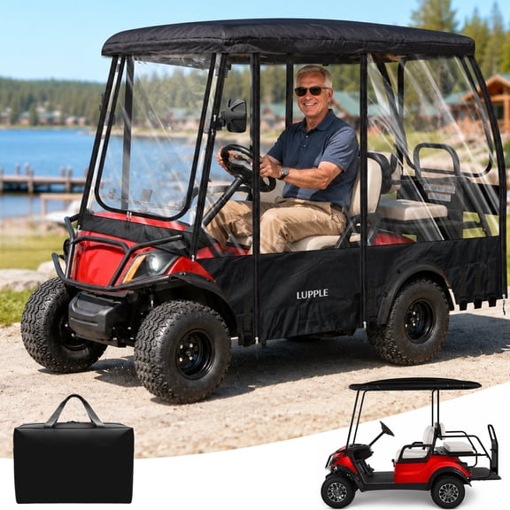LUPPLE Golf Cart Enclosure 4 Passenger Extended Roof Fit for Yamaha Drive 2 Adventurer Sport