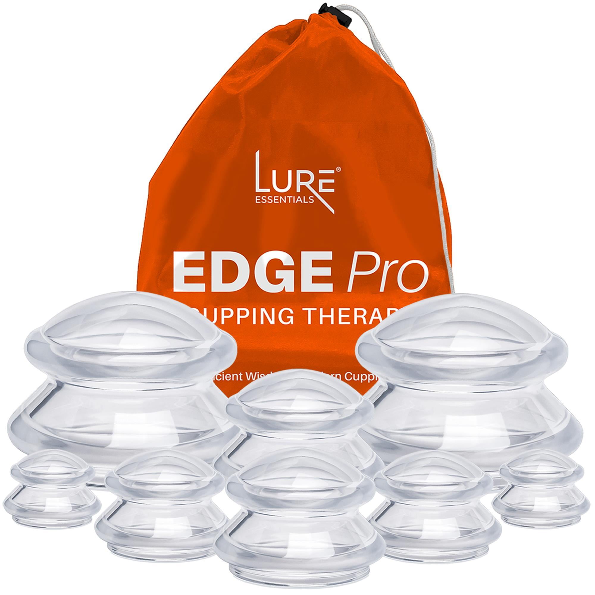 LURE Essentials Edge Cupping Set – Ultra Purple Silicone Cupping Therapy  Set for Cellulite Reduction and Myofascial Release - Massage Therapists and