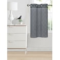 thumbnail image 1 of LUSCH DÉCOR 1PC S38 PANEL CURTAIN SEMI SHEER TRELLIS GEOMETRIC GROMMET PANEL BROWN /TEAL SEE THRU WINDOW PANEL KITCHEN, BATHROOM, RESTAURANT SIZE 30" WIDE X 36" LENGTH, 1 of 1