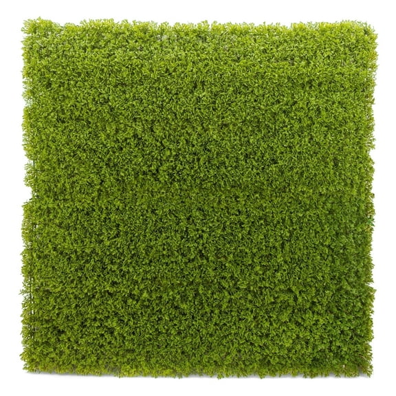 Lush Estate Cedar Hedge Wall Panels, 20" x 20", Pack of 12, High Density Green Wall Decor