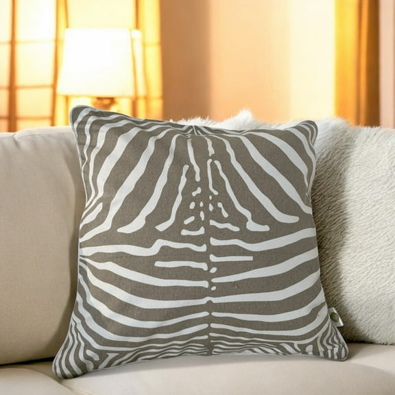 LUSHLYF Zebra Stripes Tufted Cushion Cover