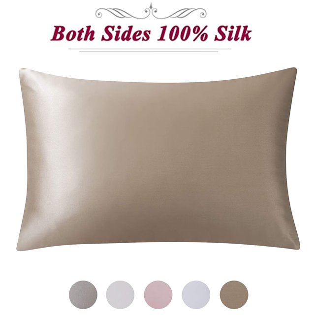 LUSHVIDA 100 Natural Mulberry Silk Pillowcase Silk Pillow Covers for