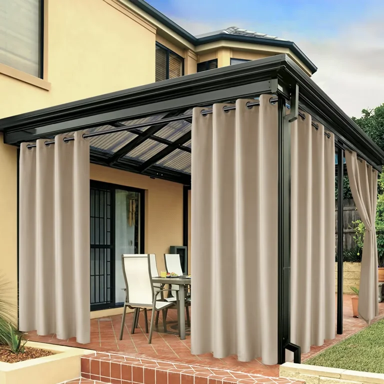 LUSHVIDA Waterproof Outdoor Curtains for Patio Grommet Privacy Curtains for Porch Gazebo Pergola 1 Panel 54 inch Width x 84 inch Length Cream Shop Black Friday Deals for 2024 Walmart