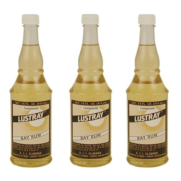 LUSTRAY Barber Men Bay Rum Compound After Shave Lotion 14 oz