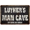 thumbnail image 1 of LUTHER'S Man Cave Black Grunge Sign Home Decor Gift Cave Funny 208120004317, 1 of 1