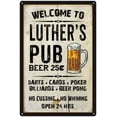 thumbnail image 1 of LUTHER'S Pub Sign Vintage Man Cave Bar 16 x 24 Matte Finish Metal 116240028312, 1 of 1