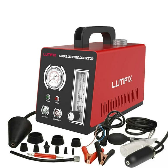 LUTIFIX Car EVAP Smoke Machine Automotive Smoke Leak Detector Vacuum Fuel Pipe Diagnostic Tester