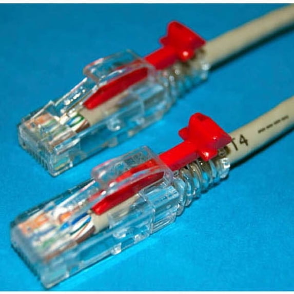 LUTP-4P5-1GRY - PATCH CORD CAT5E GRY 1FT LOCKABLE CABLE
