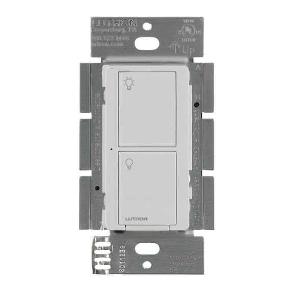 Lutron PD-5WS-DV-WH Caseta Wireless Switch - 5A Two-Wire Smart Light Switch