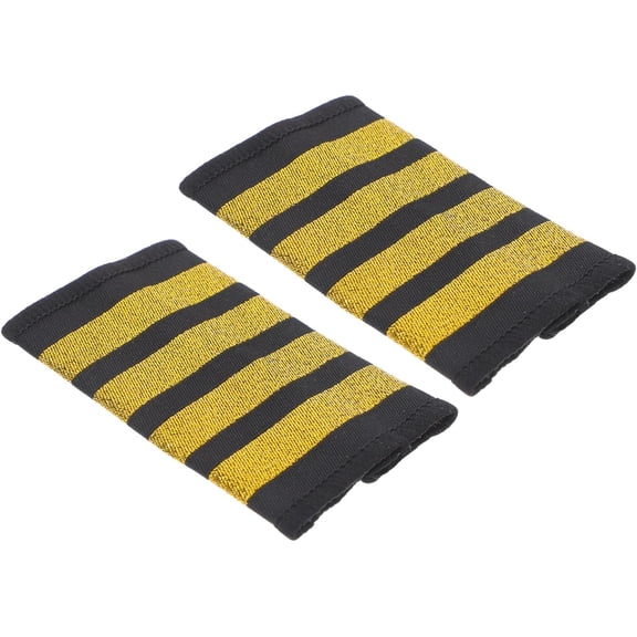 LUU-1 Pair Captain Epaulets with Stripes Pilot Uniform Epaulets Pilot Accessories for Professionals Distinctive Pilot Epaulets_SAI