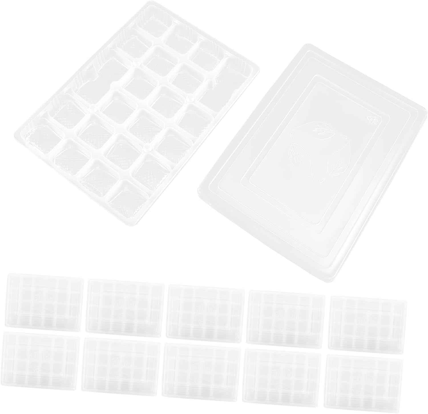 LUU-10 Set Dumpling Box with Lid Clear Dumpling Tray Food Preservation ...