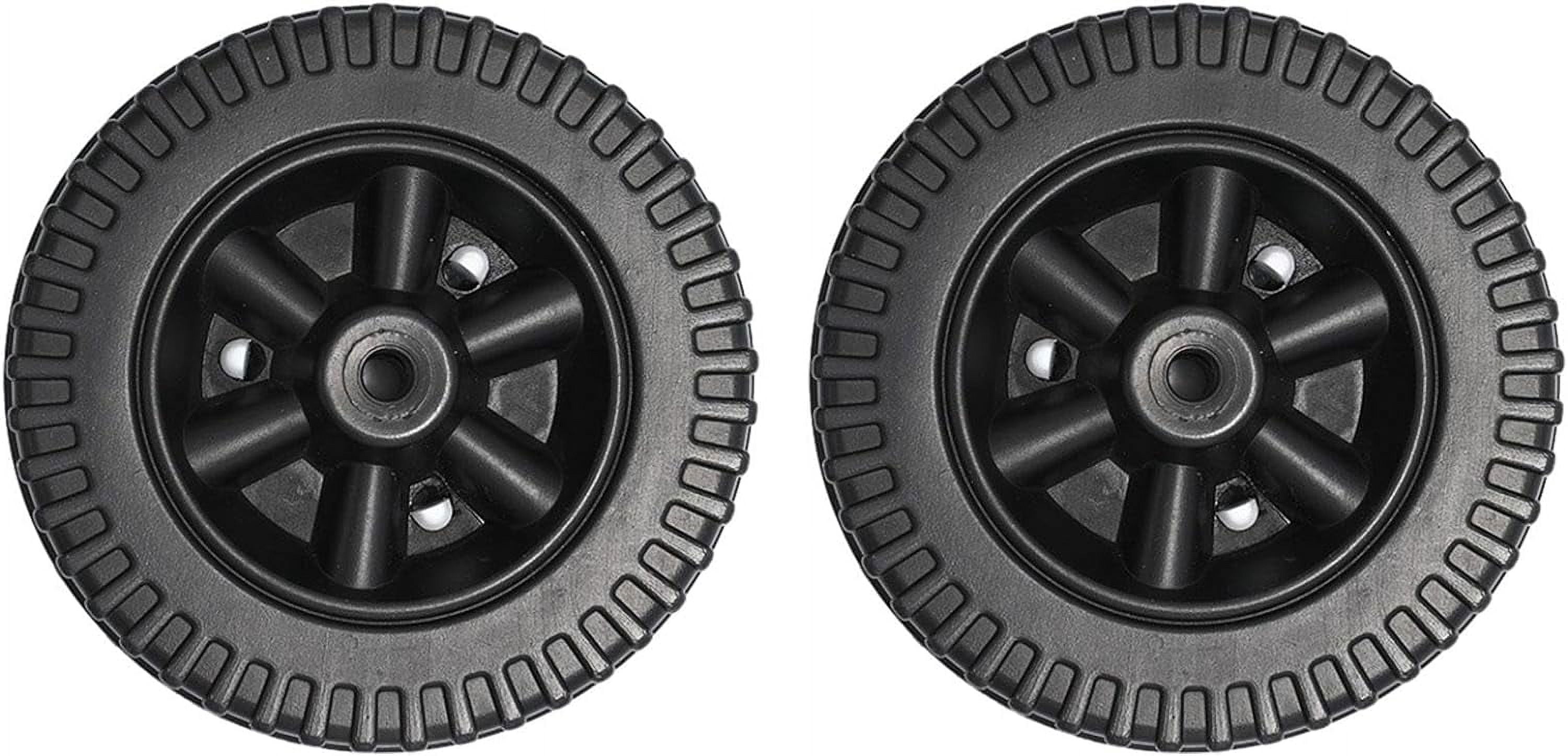 LUU-2 Pieces BBQ Grill Wheel Replacement 6 inch Sandproof Width 4cm