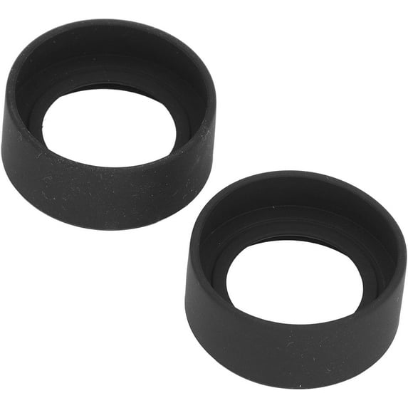 LUU-2PCS Eyepiece Eyeshields, Binocular Eye Cups Replacement, Eyepiece Protector, 44mm Diameter Rubber Flat Angle Eyepiece Guard Stereo Microscope Accessory for 40‑42mm Interface_SAI