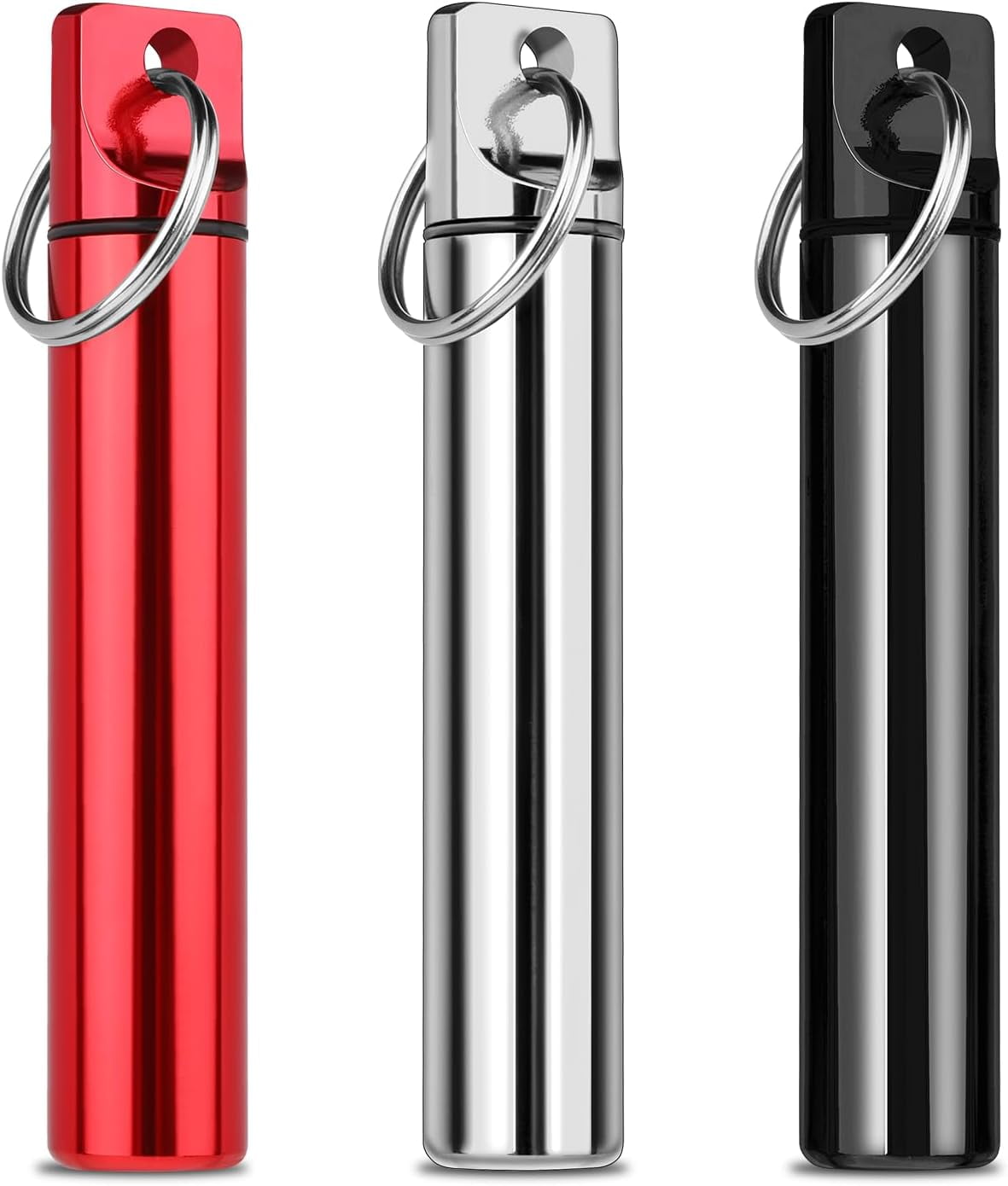 LUU-3 Pcs Metal Portable Toothpick Holder Box Alloy Tooth Pick Holder ...