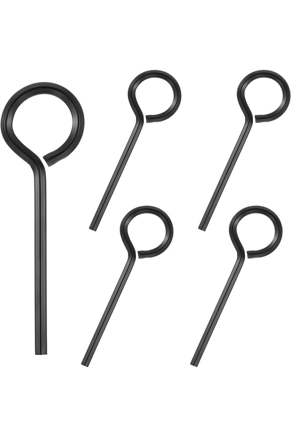 -5 Pack 1/8 Allen Wrench, 5/32 Hex Key Keychain for Push Bar Door Standard Hex Dogging Key with Full Loop Keychain Door Keys Fit on Keychain Push Bar Panic Exit Device Key_SAI