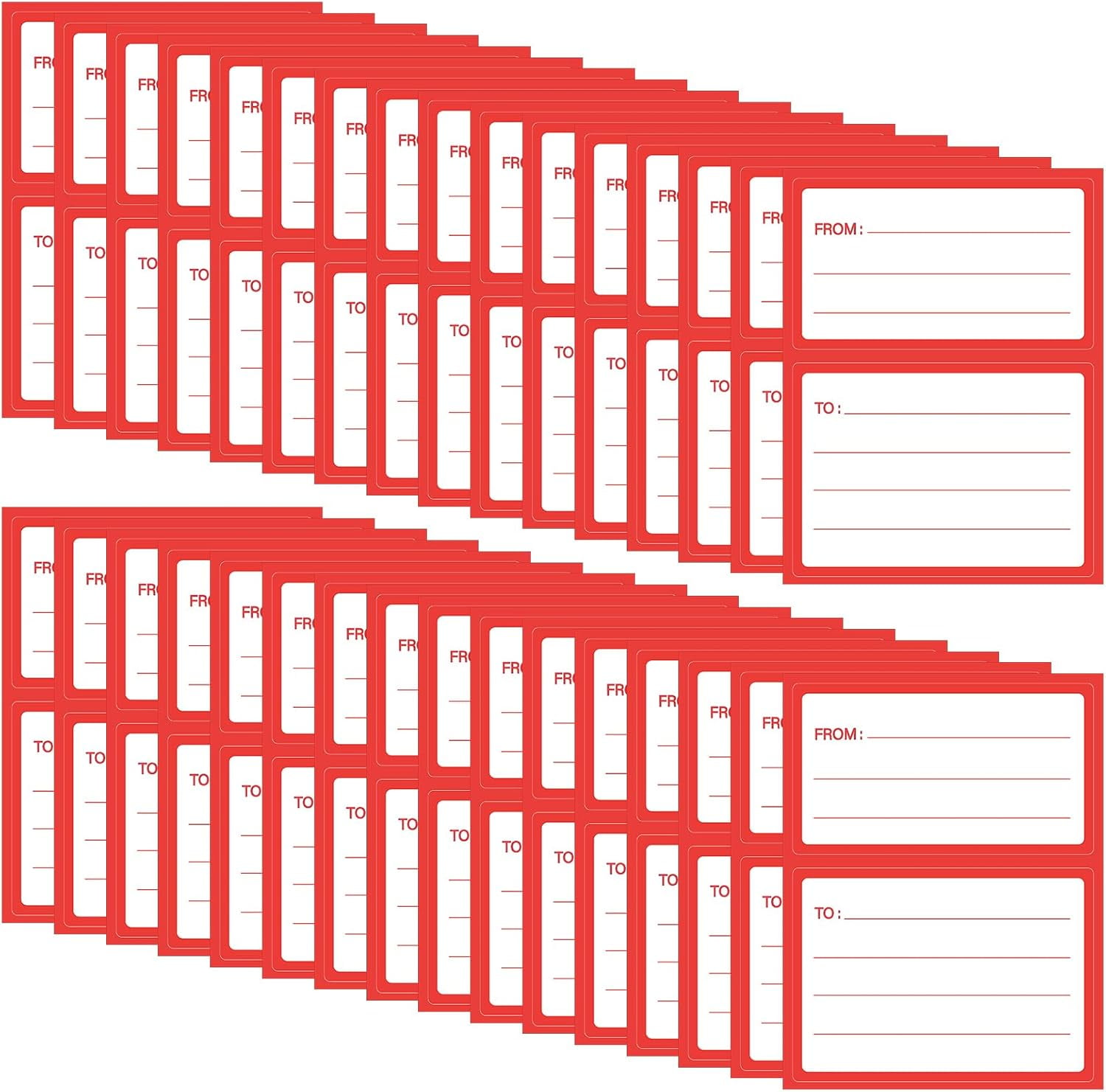 LUU-60 PCS to and from Shipping Labels Package Address Labels Postage ...