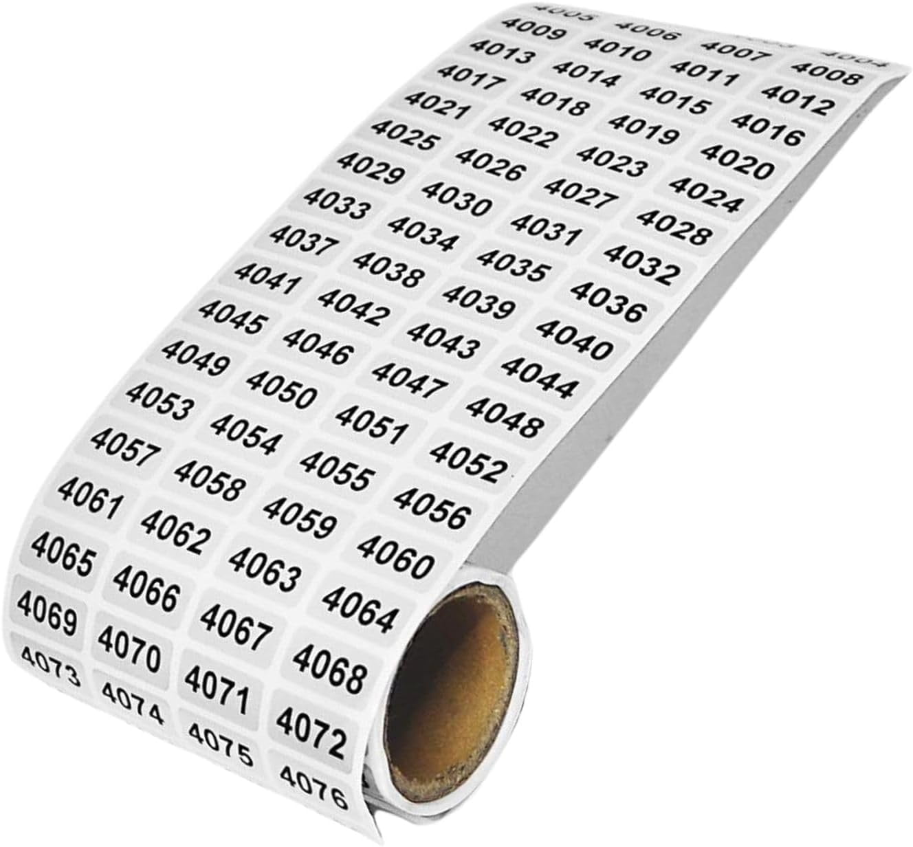 LUU-7001-8000 Pieces Inventory Number Sticker Labels Self Adhesive ...