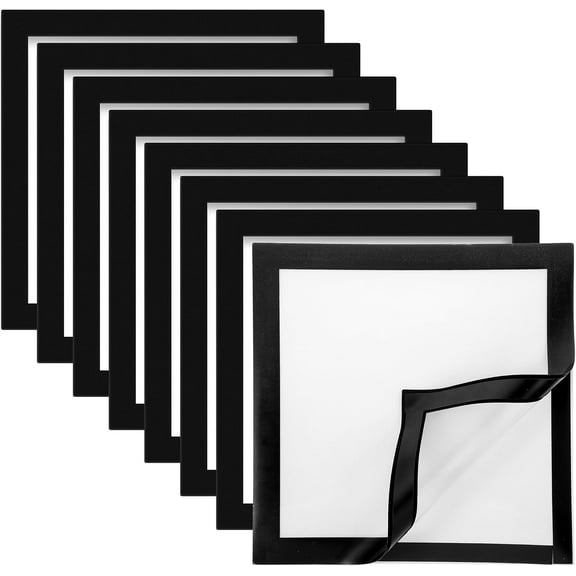 LUU-8 Pack Diamond Painting Frames Magnetic Diamond Art Frames Self Adhesive Frames for Diamond Painting Pictures 12 x 12 Inch/ 30 x 30 cm Canvas Room Wall Window Door Decorations_SAI