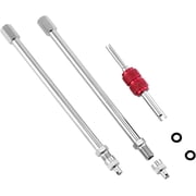 LUU-Dually Valve Stem Extenders, 2 Pack 6" Straight Dual Wheel Valve Stem Extensions, Air Tyre Stem Extender for Car Truck Motorcycle Bike RV Motorhome Coach Pickup Trailer_SAI