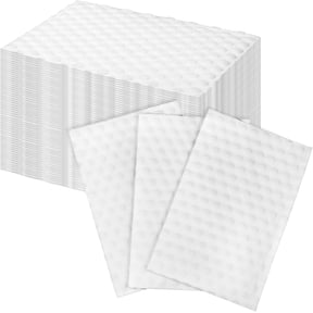 LUU-Magic Cleaning Sponge Eraser Sheet, 50 Pcs White Convex Point Melamine Sponge, Thin Nano Cleaner Pads Eraser Wipes Disposable Sponges Cleaner for Furniture Kitchenware_SAI