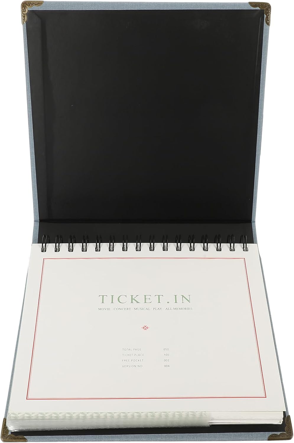 LUU-Sky-Blue Ticket Album for Movie, Concert, Train, and Flight Tickets ...