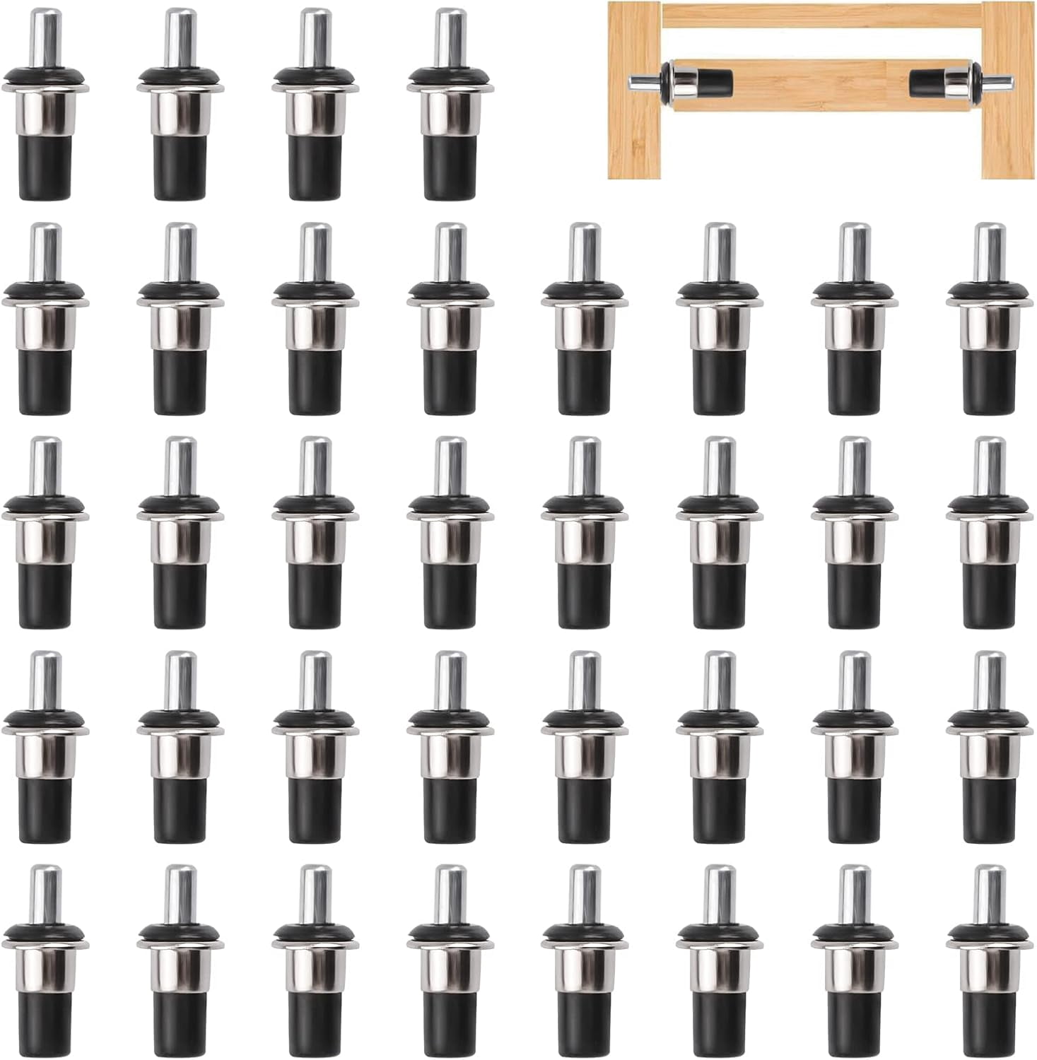 LUU-Spring Loaded Cabinet Support Pins - 25pcs Plastic Blinds ...
