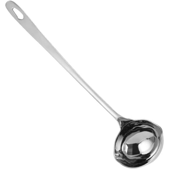 LUU-Stainless Steel Canning Ladle Soup Spoon Pouring Canning Ladle with Double Spout for Soup Serving Ladle Tool_SAI