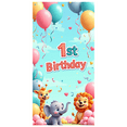 thumbnail image 1 of LUUFILx 1st Birthday Backdrop Banner with Balloons and Animals Decorations Perfect for Party Photo Booth Background Celebration Event Baby Shower, 1 of 8