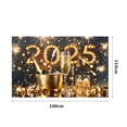 thumbnail image 1 of LUUFILx 2025 New Year Decoration Happy New Year Spotlight Champagne Theme Party Background Fireworks Family Party Banner Decors Photography Banner, 1 of 1
