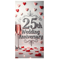 thumbnail image 1 of LUUFILx 25th Wedding Anniversary Backdrop Heart Decorations Party Supplies Banner Romantic Celebration Event Background Photo Props Anniversary Wall Décor, 1 of 8