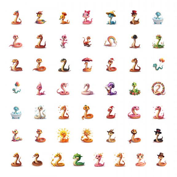 LUUFILx 50pcs Adorable Cartoon Dragon Adventure on Skateboard Kids Sticker Set Notebook Water Bottle Laptop Diary