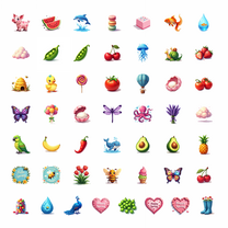 LUUFILx 50pcs Cute Banana Stickers Summer Fruit Collection Cartoon Stickers Luggage Phone Stationery Water Bottle Guitar Laptop Bicycle