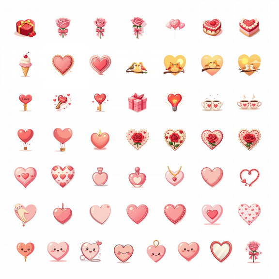 LUUFILx 50pcs Cute Ice Cream Cone Dessert Fun Cartoon Festival Stationery Sticker Set Laptop Water Bottle Scrapbook Skateboard Kids