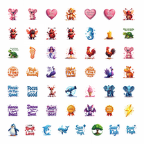 LUUFILx 50pcs Cute Ladybug and Fantasy Wing Insect Stationery Sticker for Laptop Water Bottle Holiday Decor Kids Crafting