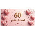 thumbnail image 1 of LUUFILx 60th Anniversary Party Backdrop Celebration Banner Decor Photography Props for Milestone Event Background Birthday Decorations Loved Year 60, 1 of 9