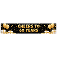 thumbnail image 1 of LUUFILx 60th Birthday Backdrop Banner Party Decoration Cheers to 60 Years Background Decorations Celebration Event Supplies Photography Props, 1 of 8
