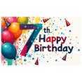 thumbnail image 1 of LUUFILx 7th Birthday Banner Backdrop Colorful Party Supplies Birthday Decorations Kids Celebration Photo Booth Props Happy Backgrounds Birthday Party, 1 of 8