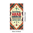 thumbnail image 1 of LUUFILx Arab American Heritage Month Banner Colorful Backdrop Decoration Diverse Cultural Celebration Display Event Party Supplies Décor Background, 1 of 6