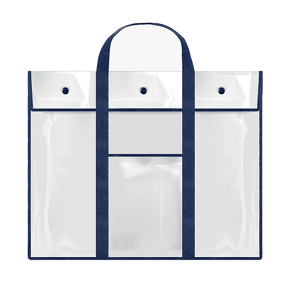LUUFILx Art Portfolio Bag Art PVC Storage Pocket Large Poster Storage Bag Large Capacity Art Portfolio Organizer With Pocket