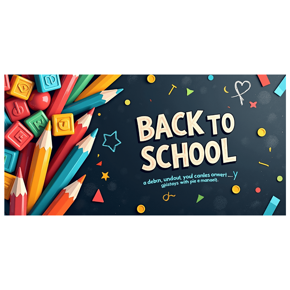 LUUFILx Back to School Banner Colorful Blackboard Classroom Decorations ...