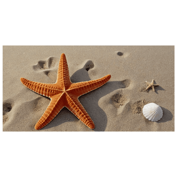 LUUFILx Beach Themed Starfish Shells Banner Background Party Decorations