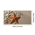 thumbnail image 1 of LUUFILx Beach Themed Starfish Shells Banner Background Party Decorations, 1 of 8