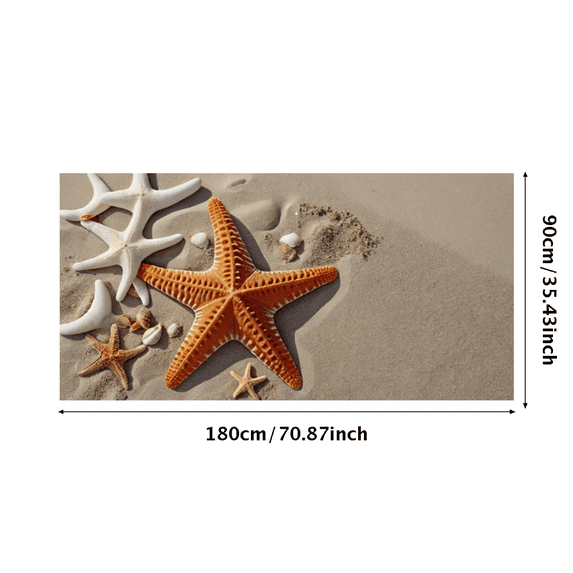 LUUFILx Beach Themed Starfish Shells Banner Background Party Decorations